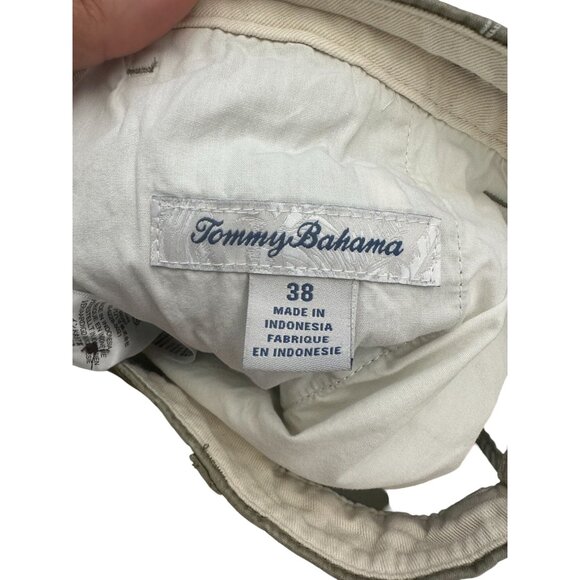 TOMMY BAHAMA Men's Olive Green Cocktail Print Embroidered Shorts Size 38 - Picture 4 of 8